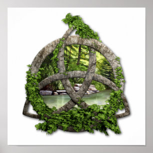 Pôster Stone Celtic Trinity Knot