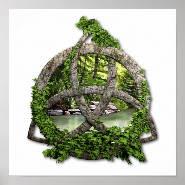 Pôster Stone Celtic Trinity Knot (Frente)