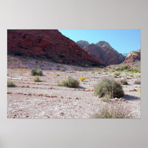 Poster Stone Circle Red Rock Canyon