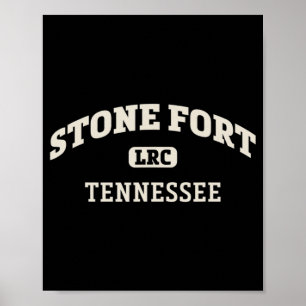 Poster Stone Fort College Style Rock Climbing Area Design