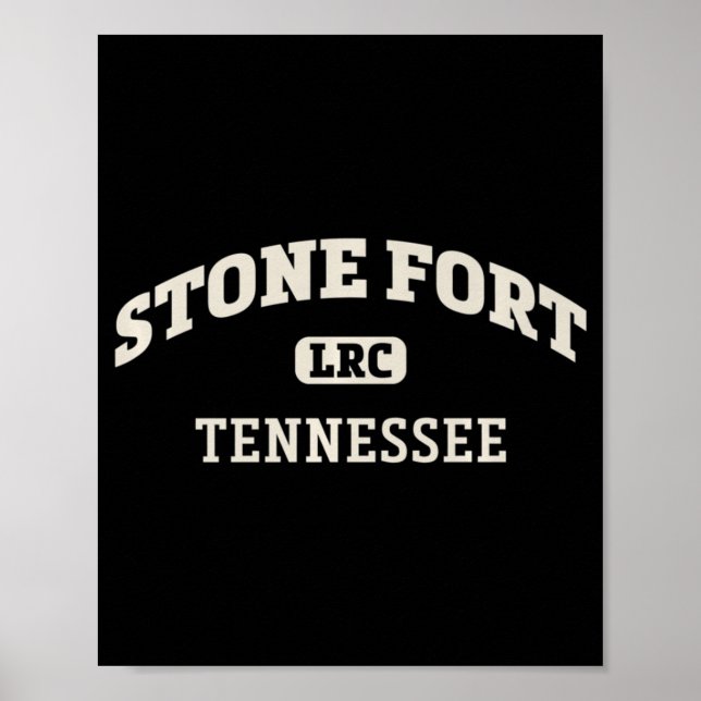 Poster Stone Fort College Style Rock Escaling Area Design (Frente)