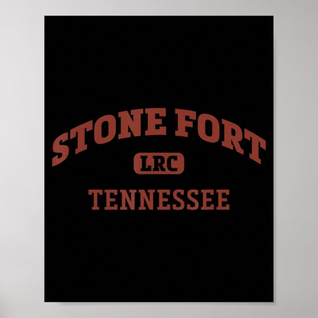 Poster Stone Fort College Style Rock Escaling Area Design (Frente)