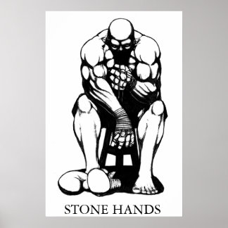 Pôster Stone Hands Boxer