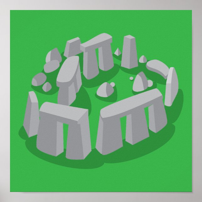 Poster Stonehenge da Inglaterra (Frente)