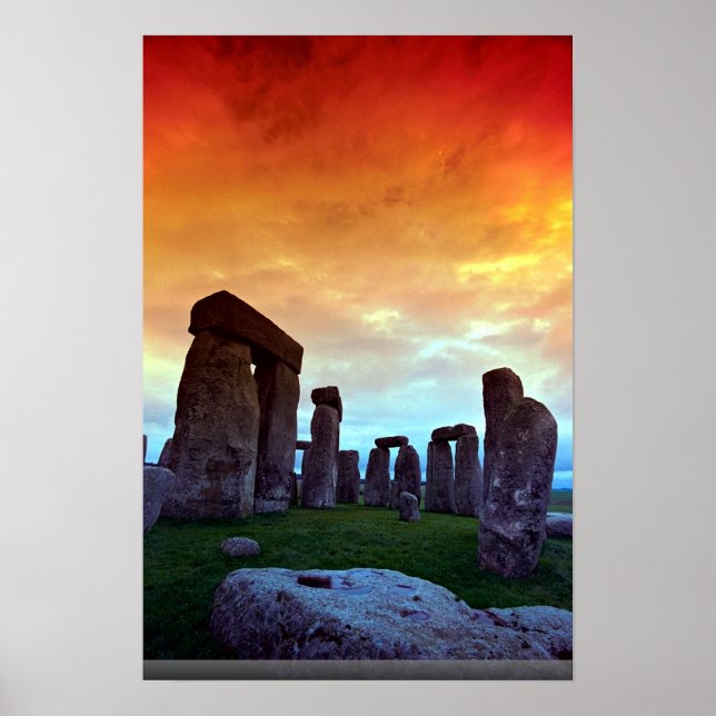 Poster Stonehenge, Wiltshire, Inglaterra (Frente)