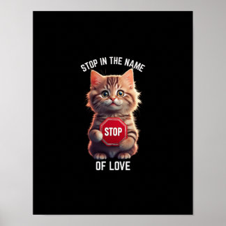 Poster Stop in the name of love