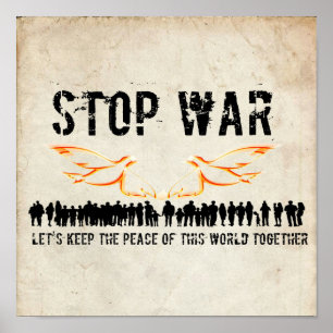 Poster stop war