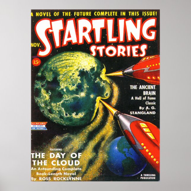 Poster STORAGE Vintage Pulp Magazine Cobrir Art (Frente)