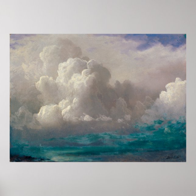 Poster Storm Clouds, por Albert Bierstadt (c. 1880) (Frente)