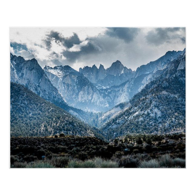 Pôster Stormy Mt Whitney Do Alabama Colinas Glossy (Frente)