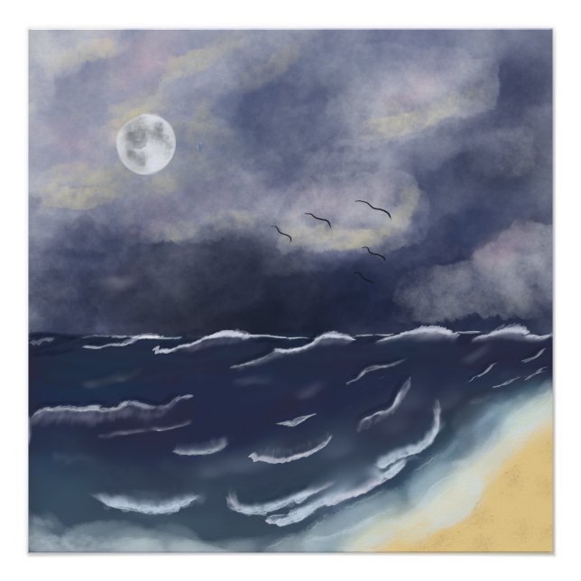 Pôster Stormy night  (Frente)