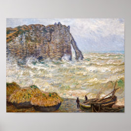 Poster Stormy Sea em É tretat | Monet |