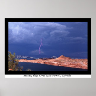 Poster Stormy Skies Over Lake Powell, Nevada