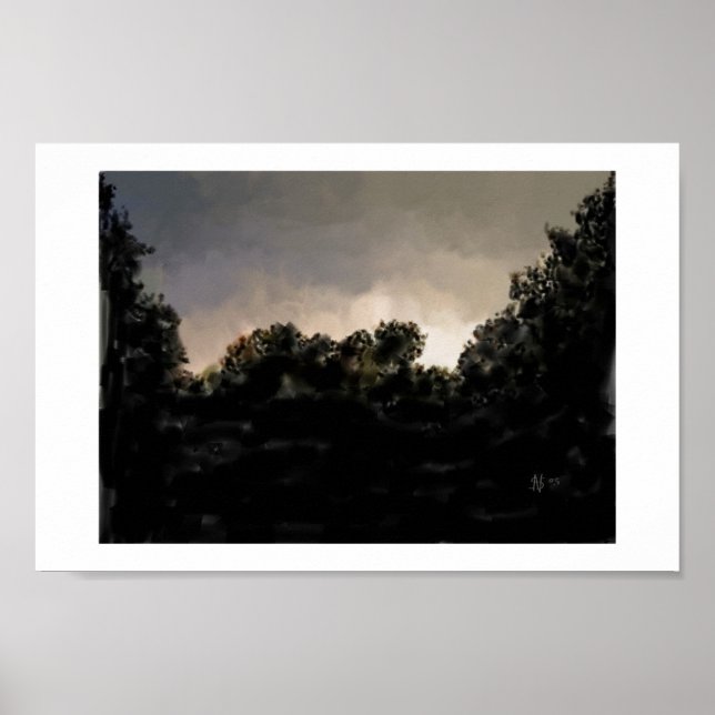 Pôster Stormy Sunset (Frente)