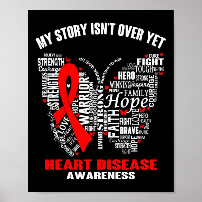 Poster Story Is&#';t Over Yard Heart Disease Awarness (Frente)