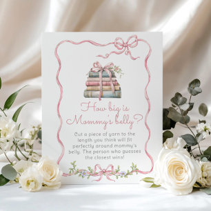 Poster Storybook Vintage Arco Rosa Quão grande é a barrig