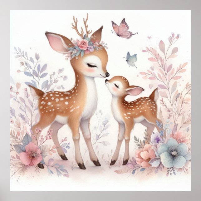 Poster Storybook Woodland Babings Deer Love (Frente)