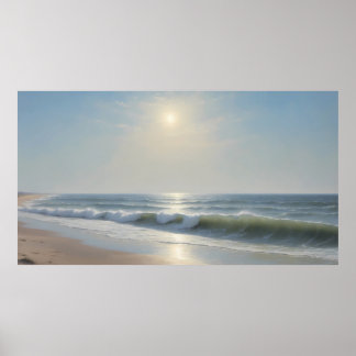 Poster Stralende Zomer aan Zee
