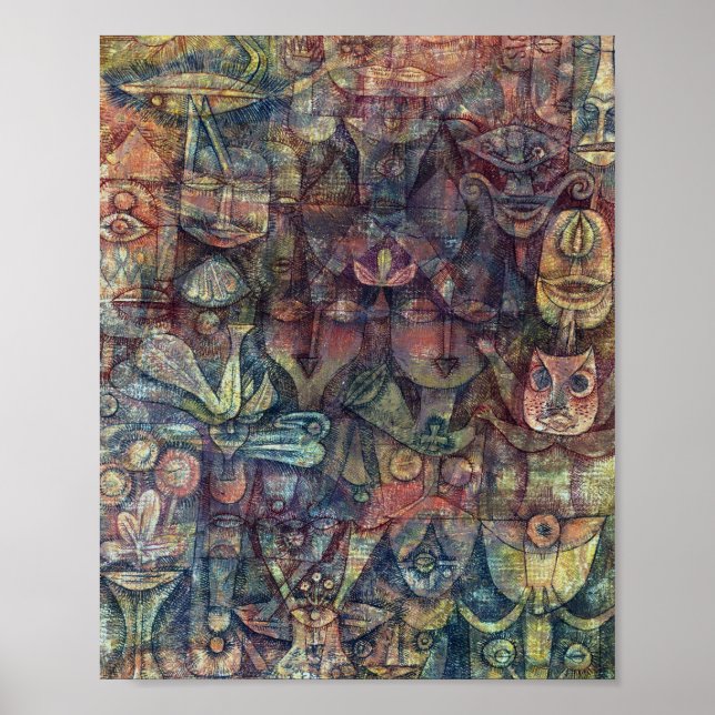 Poster Strange Garden : Paul Klee 1923 (Frente)