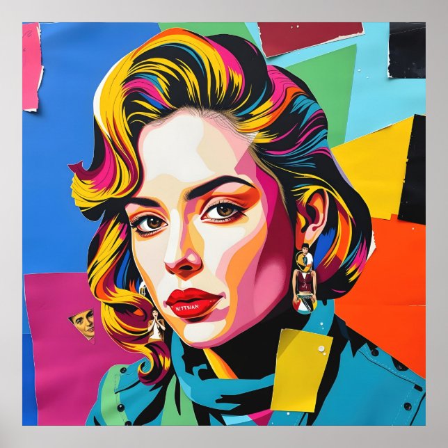 Poster “Strasha” - Colagem Pop Glamuroso Sonho (Frente)