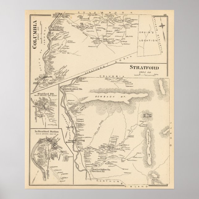Pôster Stratford, Coos Co (Frente)