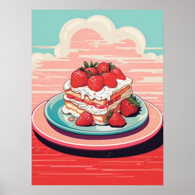 Poster Strawberry Bliss Delight (Frente)