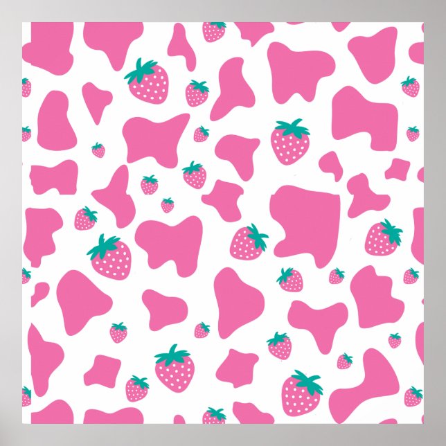 Poster Strawberry Cow (Frente)