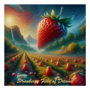 Pôster Strawberry Field of Dreams