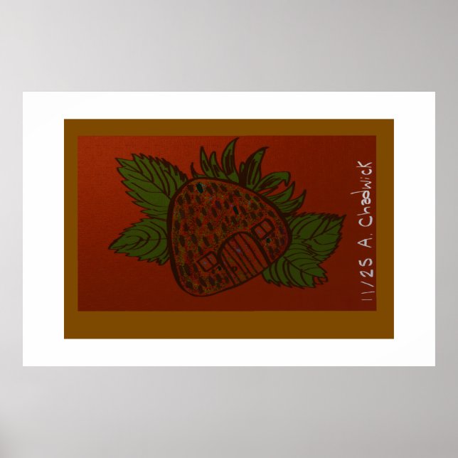 Poster Strawberry Home Sweet Home (Frente)