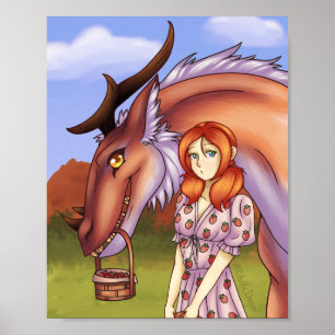 Poster Strawberry Picking