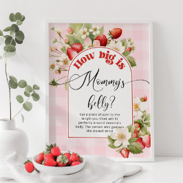 Poster Strawberry quanto é grande o jogo de barriga de ma