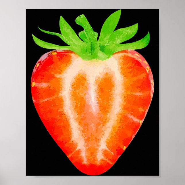 Poster Strawberry Shirt Adult Men Women Kids Strawberry C (Frente)