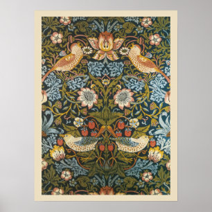 Poster Strawberry Theves por William Morris, Vintage Art