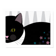 Stray Cat | Abstract Art | Black, Grey and White