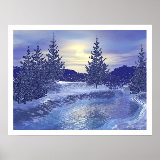 Poster Stream de inverno III (Frente)