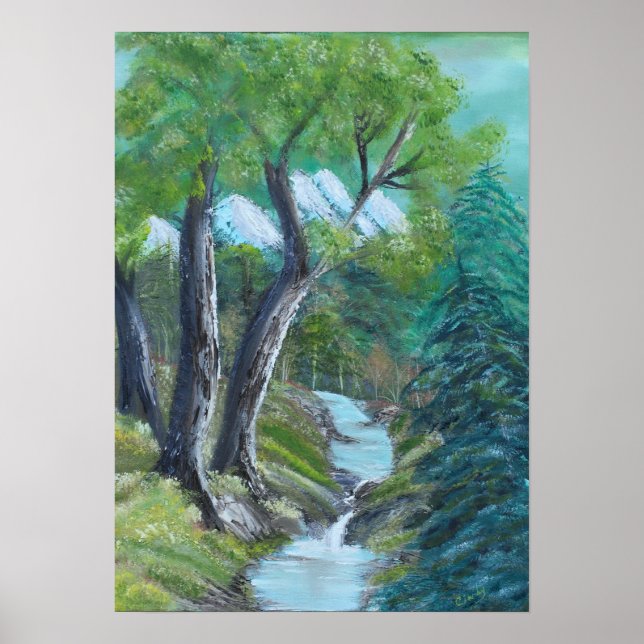 Pôster Stream de Montanha (Frente)