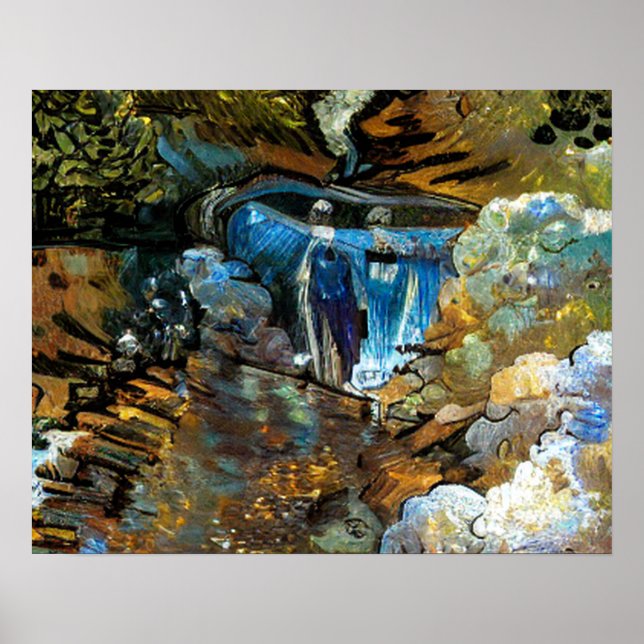 POSTER STREAM WATERFALL (Frente)