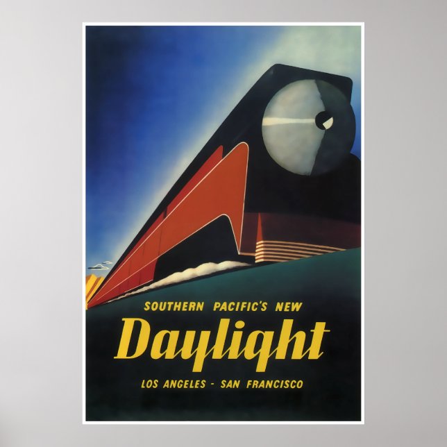 POSTER STREAMLINED TRAIN DAYLIGHT EXPRESS 1937 (Frente)