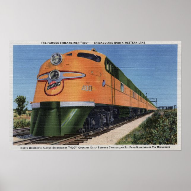 Pôster Streamliner "400" para Milwaukee (Frente)