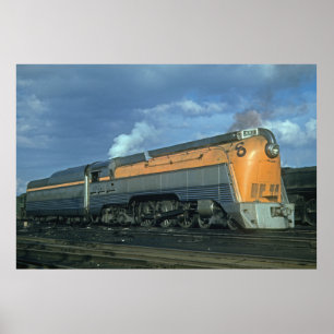Poster Streamliner C&O Hudson Classe 4-6-4