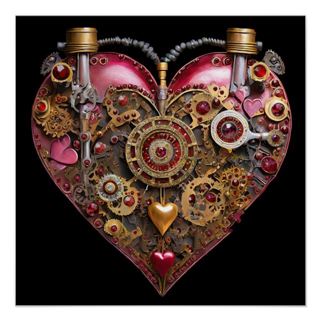 Pôster Streampunk Heart Ruby Valentine (Frente)