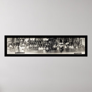 Pôster Streator, foto 1910 dos cavaleiros de Illinois e