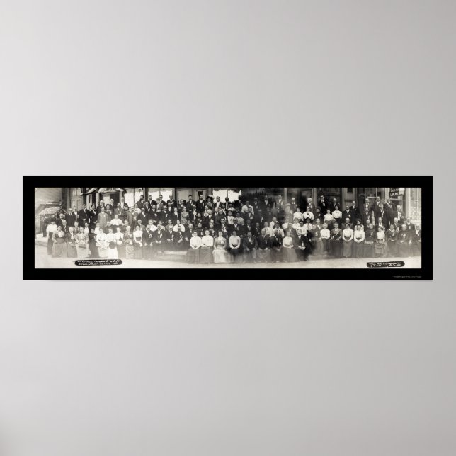 Pôster Streator, Illinois Knights e Ladies Foto 1910 (Frente)