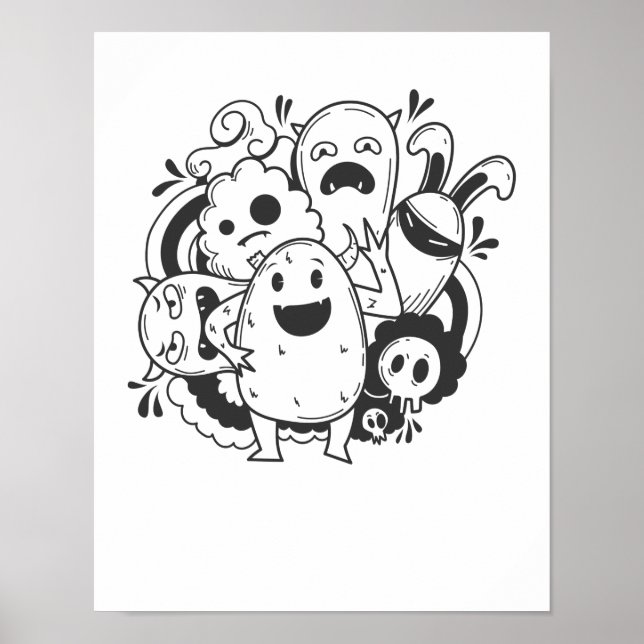 Poster Street Art Figuren Kunst Style Grafite (Frente)