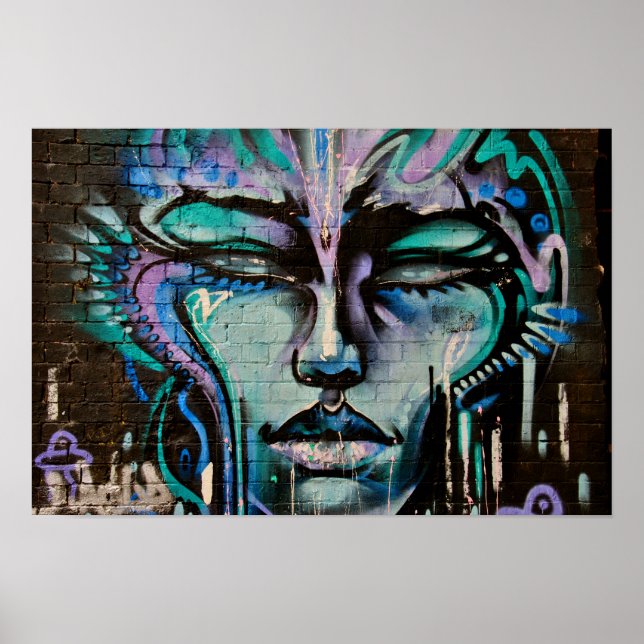 Poster Street Art Grafite Digbeth Birmingham Reino Unido (Frente)