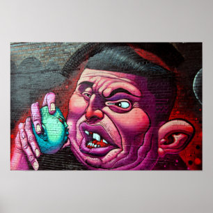 Poster Street Art Grafite Digbeth Birmingham Reino Unido