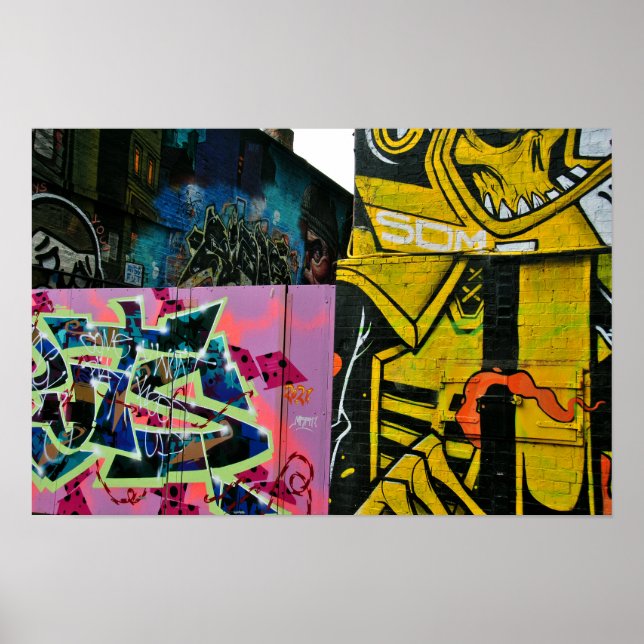 Poster Street Art Grafite Digbeth Birmingham Reino Unido (Frente)