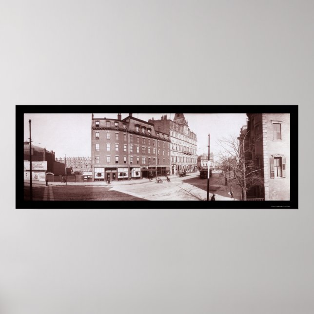 Poster Street Hotel Boston, MÃE Photo 1903 (Frente)