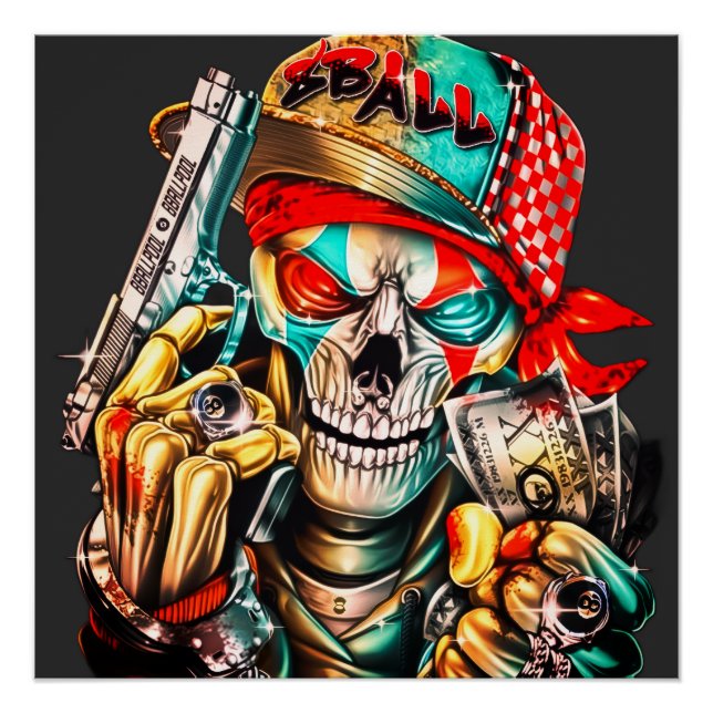 Pôster Street Hustle Urban King Premium Glossy Poster (Frente)