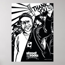 Pôster Street Roots Obrigado cobrir - Nikki McClure art